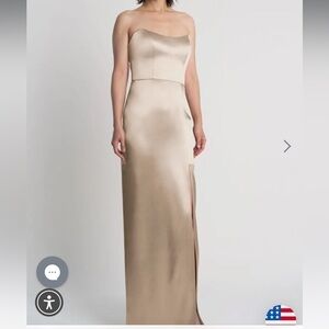 Jenny Yoo Nadia Dress Pale Gold